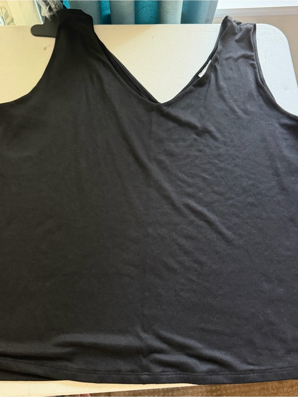 Free People Black V-Neck Tank Top